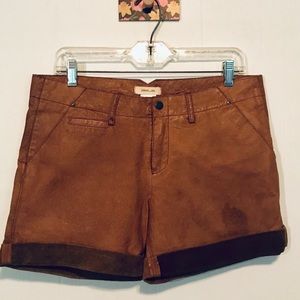 Jakett Leather Shorts / Fall / Festival / Unique